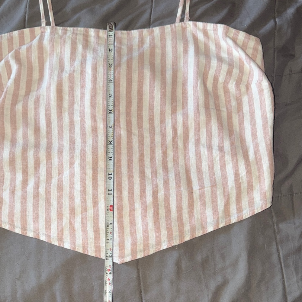 Pink and White Striped Tank Top - Picture 2 of 8